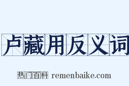 卢藏用反义词是什么意思的图片